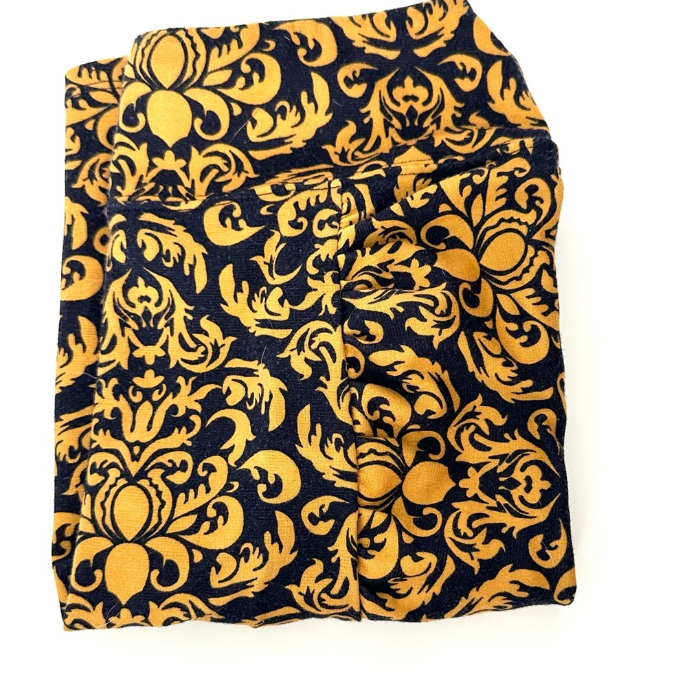 Blue and mustard skirt